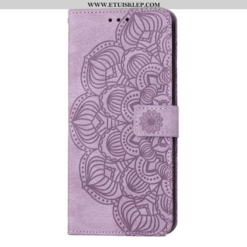 Etui Folio do Samsung Galaxy S23 Plus 5G z Łańcuch Paskowata Mandala